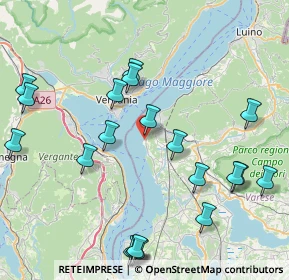 Mappa Via Gerolamo Pirinoli, 21014 Laveno-Mombello VA, Italia (9.6575)