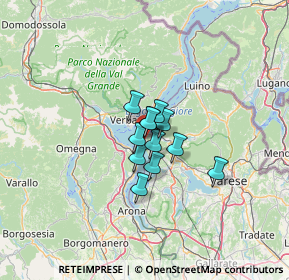 Mappa Via Gerolamo Pirinoli, 21014 Laveno-Mombello VA, Italia (6.285)