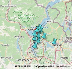 Mappa Via Gerolamo Pirinoli, 21014 Laveno-Mombello VA, Italia (6.40455)