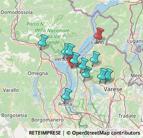 Mappa Via Gerolamo Pirinoli, 21014 Laveno-Mombello VA, Italia (9.77273)