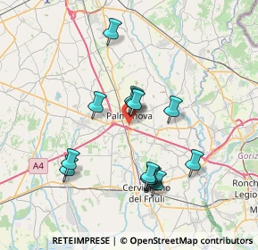 Mappa Viale Taglio, 33057 Palmanova UD, Italia (6.69071)