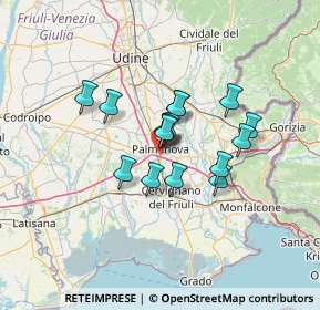 Mappa Viale Taglio, 33057 Palmanova UD, Italia (9.06063)