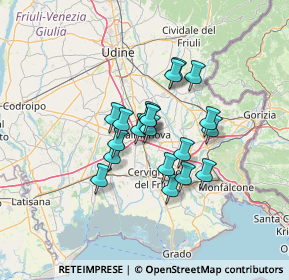 Mappa Viale Taglio, 33057 Palmanova UD, Italia (9.093)