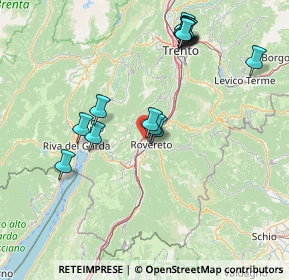 Mappa Via Col Santo, 38068 Rovereto TN, Italia (15.56133)