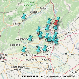 Mappa Via Sernaglia, 31053 Sernaglia della Battaglia TV, Italia (11.72158)