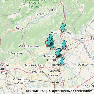 Mappa Via Sernaglia, 31053 Sernaglia della Battaglia TV, Italia (7.24615)