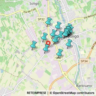 Mappa Via Sernaglia, 31053 Sernaglia della Battaglia TV, Italia (0.7375)