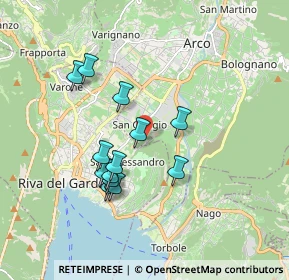 Mappa Via Monte Brione, 38062 Arco TN, Italia (1.55846)
