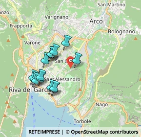 Mappa Via Monte Brione, 38062 Arco TN, Italia (1.592)