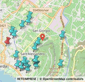 Mappa Via Monte Brione, 38062 Arco TN, Italia (1.299)