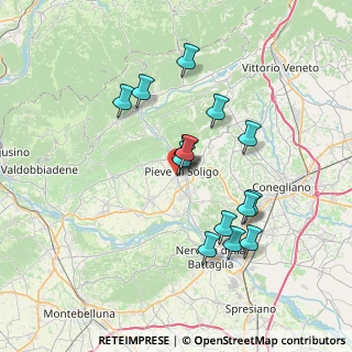 Mappa Cal de Gai, 31053 Pieve di Soligo TV, Italia (6.20933)
