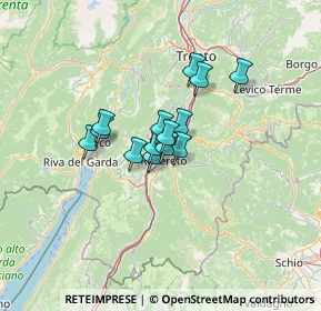 Mappa Via Azzolini, 38068 Rovereto TN, Italia (7.83214)