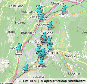 Mappa Via Azzolini, 38068 Rovereto TN, Italia (1.62938)