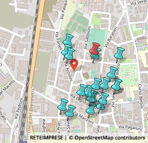 Mappa Via Azzolini, 38068 Rovereto TN, Italia (0.2305)