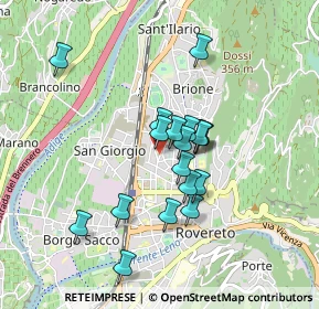 Mappa Via Azzolini, 38068 Rovereto TN, Italia (0.70833)