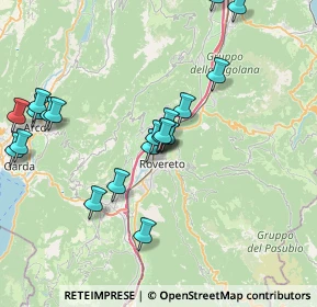 Mappa Via Vittorio Veneto, 38068 Rovereto TN, Italia (7.9545)