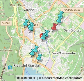 Mappa Via Martini, 38066 Riva del Garda TN, Italia (0.74545)