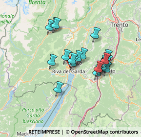 Mappa Via Martini, 38066 Riva del Garda TN, Italia (11.154)