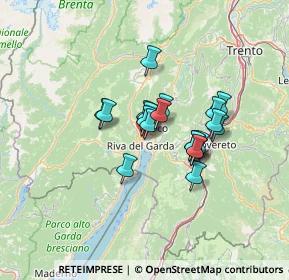 Mappa Via Martini, 38066 Riva del Garda TN, Italia (9.1625)