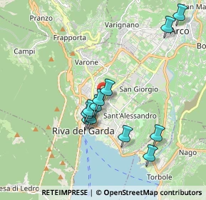 Mappa Via Martini, 38066 Riva del Garda TN, Italia (1.72333)