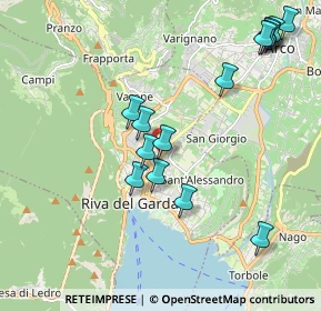 Mappa Via Martini, 38066 Riva del Garda TN, Italia (2.17533)