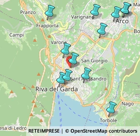 Mappa Via Martini, 38066 Riva del Garda TN, Italia (2.25167)