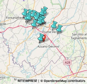 Mappa Azzano Decimo, 33082 Azzano Decimo PN, Italia (6.90263)