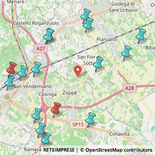 Mappa Via Chiarini, 31020 San Vendemiano TV, Italia (3.01625)