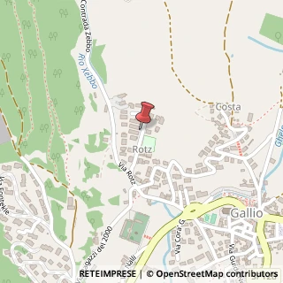 Mappa Via Alessandro Manzoni,  15, 36032 Gallio, Vicenza (Veneto)