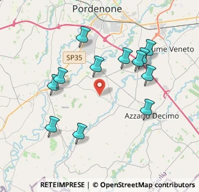 Mappa Via Armentera, 33082 Azzano Decimo PN, Italia (3.62083)