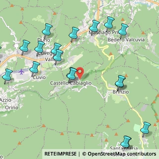 Mappa Via alla Cava, 21030 Castello Cabiaglio VA, Italia (2.8605)