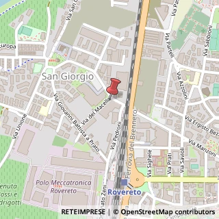 Mappa Via del Macello, 38068 Rovereto TN, Italia, 38068 Rovereto, Trento (Trentino-Alto Adige)