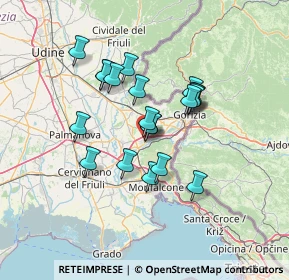 Mappa Via A. Mosetti, 34072 Gradisca d'Isonzo GO, Italia (10.7425)