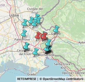 Mappa Via A. Mosetti, 34072 Gradisca d'Isonzo GO, Italia (10.307)