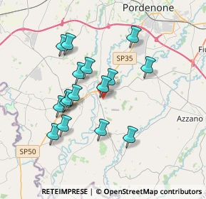 Mappa Via dei Gelsi, 33087 Pasiano di Pordenone PN, Italia (3.18813)