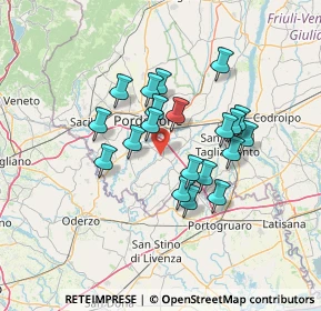 Mappa Via Villalta, 33082 Azzano Decimo PN, Italia (11.0025)