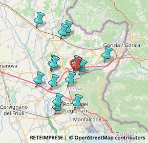 Mappa Via John Fitzgerald Kennedy, 34072 Gradisca d'Isonzo GO, Italia (5.97467)