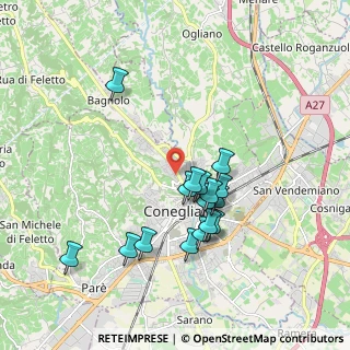 Mappa Via Vittorio Bachelet, 31015 Conegliano TV, Italia (1.68313)