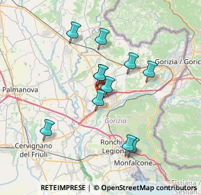 Mappa Via Venuti Padre e Figlio, 34072 Gradisca d'Isonzo GO, Italia (6.08455)