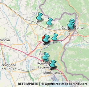 Mappa Via A. Mosetti, 34072 Gradisca d'Isonzo GO, Italia (6.2855)