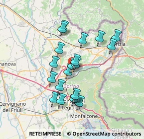 Mappa Via A. Mosetti, 34072 Gradisca d'Isonzo GO, Italia (6.0655)