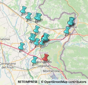 Mappa Via A. Mosetti, 34072 Gradisca d'Isonzo GO, Italia (6.37895)