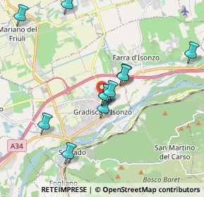 Mappa Via A. Mosetti, 34072 Gradisca d'Isonzo GO, Italia (1.81091)