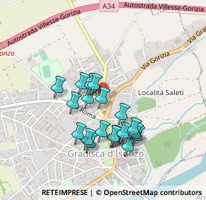 Mappa Via A. Mosetti, 34072 Gradisca d'Isonzo GO, Italia (0.382)