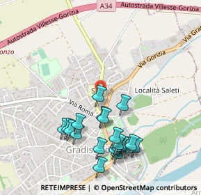 Mappa Via A. Mosetti, 34072 Gradisca d'Isonzo GO, Italia (0.516)