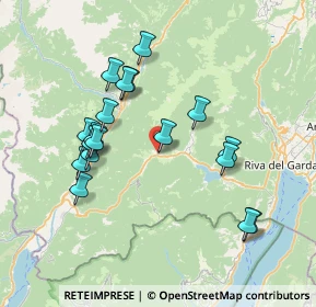 Mappa Via Alla Sega, 38067 Ledro TN, Italia (7.15556)