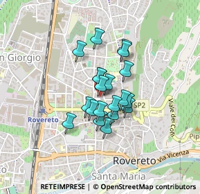 Mappa Via Don Rossaro, 38068 Rovereto TN, Italia (0.2725)