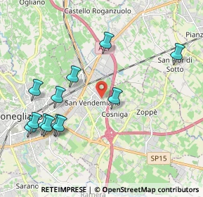 Mappa Piazza San Marco, 31020 San Vendemiano TV, Italia (2.25083)