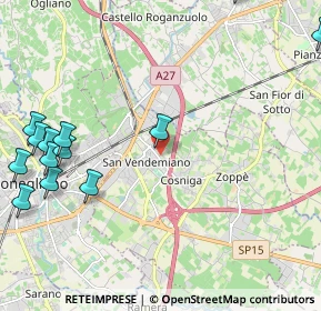 Mappa Piazza San Marco, 31020 San Vendemiano TV, Italia (3.045)