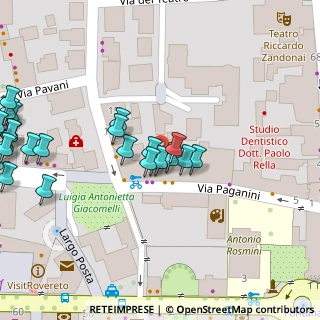Mappa Via Paganini, 38068 Rovereto TN, Italia (0.05417)